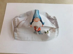 Mund Nasen Maske Weihnachts Wichtel Gr. L Erwachsene Baumwolle waschbar - Bild 1 von 2