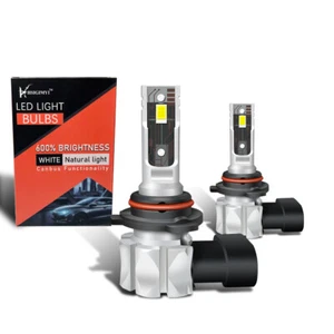 2PCS LED Headlight Bulbs Kit 9005 Low Beam Light Bulbs White Canbus For Cherokee - Imagen 1 de 12