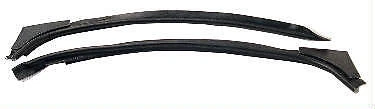 1969-72 Pontiac GTO, LeMans, & Tempest Door Jamb Windlace, Black, Pair - Image 1 of 1