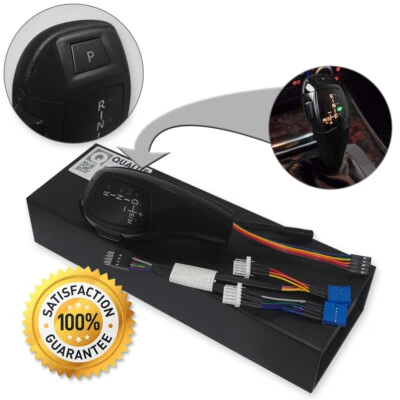 OEM SCHALTHEBEL SCHALTKNAUF AUTOMATIK FÜR BMW 3 3er E46 5 5er E60 E61 LEDER LED - Bild 1 von 4