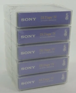5 Sony DL4TK88 1/2" Data Cartridge DLTtape IV Factory Sealed NEW - Picture 1 of 11