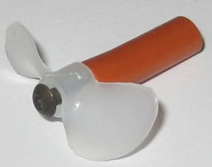 Modellboot Kunststoff Propeller mit Flexkupplung - 24,5 mm Propellendurchmesser - passend für 2 mm - Bild 1 von 6