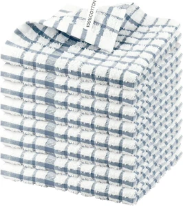 8 Pack Kitchen Towels and Dishcloths Sets,100% Cotton Soft Absorbent Quick Dryin - Picture 1 of 12