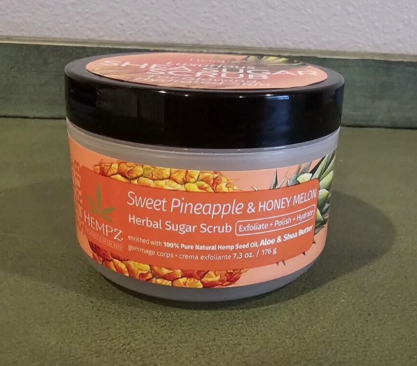 Hempz Sweet Pineapple & Honey Melon Shea Body Scrub 7.3 oz SEALED NEW - Image 1 of 4