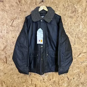 Chaqueta de Cera Bronte Tekno Para Hombre Talla XXL 2XL Marrón Impermeable Cuello de Oveja Nueva - Imagen 1 de 10