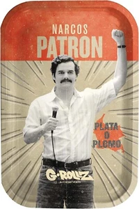 G-ROLLZ | Narcos El Patron Metall Rolling Tray, mittelgroß, Räucherzubehör - Bild 1 von 5