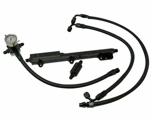 H Series Fuel Pressure Regulator Gauge Rail Line Honda Prelude H22 H23 F22 FPR - Foto 1 di 8