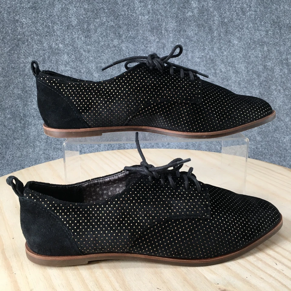 Zapatos Ellen Degeneres ED para mujer 11M Kerrin lunares Oxford negros punta puntiaguda Foto 1 de 4