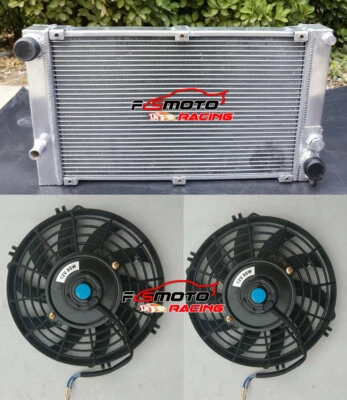 RADIADOR + VENTILADORES de aluminio para PORSCHE 944 2,5 L TURBO 1986-1991 / S2 3,0 NA 89-91 MT Foto 1 de 4
