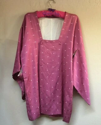 Chaqueta Kimono Michiyuki Japonesa De Colección Haori Kimono Bata Cárdigan Cuello Cuadrado Foto 1 de 4