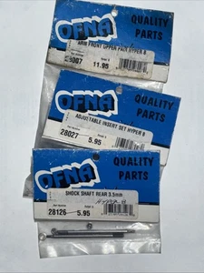 3for1 OFNA Hyper 8-Fr Upper Arms 28007, Shock Shaft 28126, Adjst Insrt Set 28027 - Picture 1 of 2