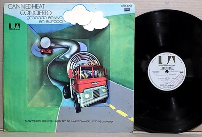 CANNED HEAT '70 Concert Recorded Live In Europe M- Argentina Promo LP - Image 1 of 4