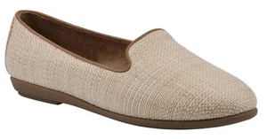 Aerosoles Women's Raffia Comfort Loafer, Size 11 Wide Width Tan Brown - Picture 1 of 5