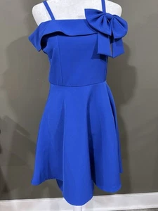 RARE EDITIONS Blue girls dress size 16 Wedding, Junior Bridesmaid, Pageant - Picture 1 of 6
