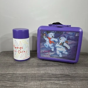 Vintage 1995 Coca-Cola Polar Bear Lunch Box Thermos Always Cool Collectible Rare - Picture 1 of 6