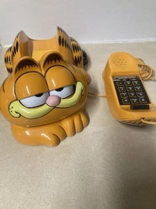 Vtg Garfield TYCO Telephone 1978 - 1981 Eyes Open & Close Untested SM 208 Read - Picture 1 of 18