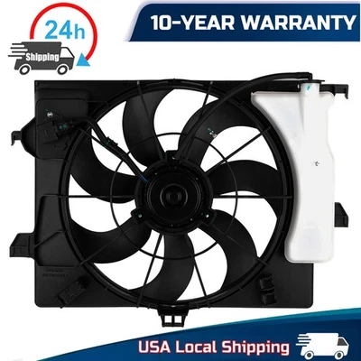AC Condenser Radiator Cooling Fan For 2012-2017 Kia Rio Hyundai Accent Veloster- Foto 1 de 4