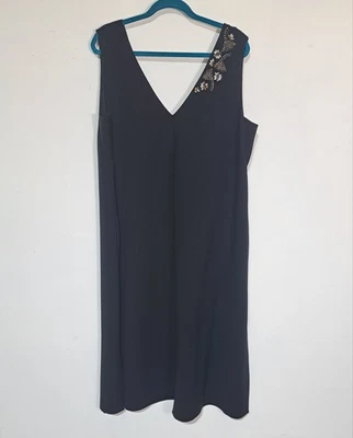 NWT Lafayette 148 New York Dante Cocktail Dress Sz XXL Beaded Jeweled $798 - Image 1 of 4