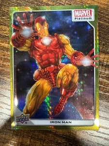 2023 Upper Deck Marvel Platinum - Yellow Rainbow - #34 Iron Man - Bild 1 von 2