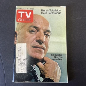 TV GUIDE 1973 October 20th Issue# 1073 Telly Savalas New Cop On The Beat - Picture 1 of 2