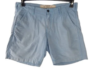 Burton Durable Goods MB Kingfield Short Men 34x8 Blue Chambray Chino Casual - Picture 1 of 8
