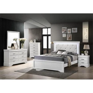 Brooklyn Modern 6 Drawer Dresser made with Wood in White - Picture 1 of 8