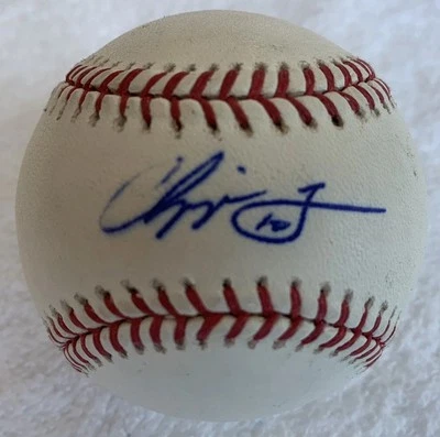Chipper Jones Signed signed Official National League Baseball - QR code Beckett - Image 1 of 4