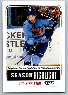 2011-12 Score Tim Stapleton Atlanta Thrashers #27 - Image 1 of 2