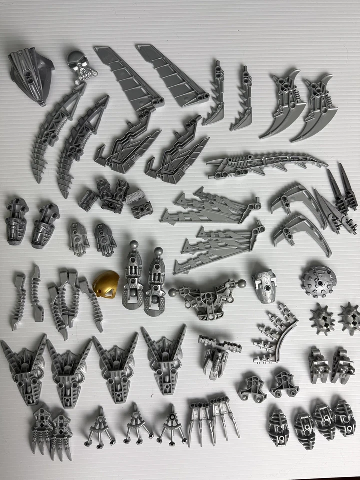 Lego Technic Bionicle Hero Factory armas de plata, rótulas, enchufes, torso Foto 1 de 4