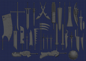Anime & Video Game Weapon Collection - 1:18th, 1:12th Scales