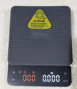 BAGAIL Küchenwaage mit Timer, 0,1 g hochpräzise Kaffeewaage 👈DP👈 - Bild 1 von 8