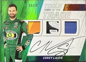 2017 Panini Absolute NASCAR Racing Tools Of The Trade Corey Lajoie AUTO #09/10 - Picture 1 of 2
