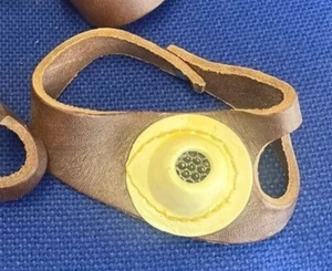 Cuero Coser Palma Marrón Oculto Mano Derecha Vela Fabricante No 2h Cuero Artesanal Hecho en el Reino Unido - Imagen 1 de 2