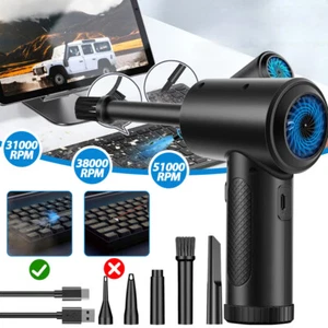 Elektrische Staubgebläse Druckluftspray für PC Reinigung Air Duster 51000RPM DHL - Afbeelding 1 van 19