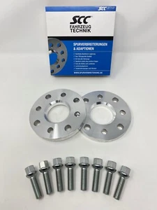30mm 2x15mm Spurverbreiterung SCC für VW + Radschrauben 4x100 57,1 Spurplatten - Bild 1 von 10