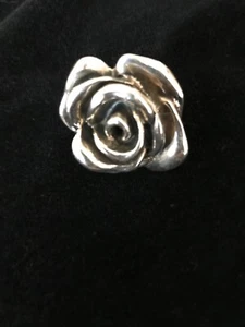 Gorgeous Large sterling flower ring - Picture 1 of 2