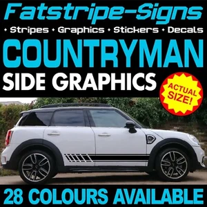 per adattarsi a MINI COUNTRYMAN GRAFICHE STRISCE DECALCOMANIE ADESIVI COOPER S ONE JCW R60 D - Foto 1 di 2