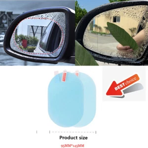 2PCS Rainproof Car Rearview Mirror Sticker Anti-fog Protective Film Rain Shield - Bild 1 von 10