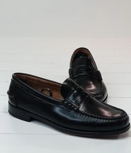 Florsheim Schuh Berkley Mock Toe Penny Loafer schwarz Herrenschuhe Größe 9,5 3E - Bild 1 von 23