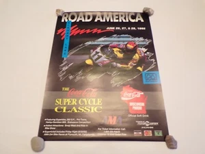 June 1992 Coca Cola Road America Racing Poster 21x16 - Picture 1 of 7