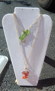 Vera Bradley Ziggy Zinnia facettierte Schmuck Halskette, neu mit Etikett, goldfarben & bunt - Bild 1 von 3