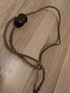 Interruptor de tracción de luz de baquelita años 30 con cable original - Imagen 1 de 16