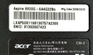 8920g-6A4G32BN LE1 vga cornice pannello dvd scocca tastiera caddy cover display - Foto 1 di 8