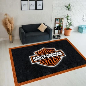 tappeto harley, tappeto biker, regalo motociclista, tappeto zona moto - Foto 1 di 10
