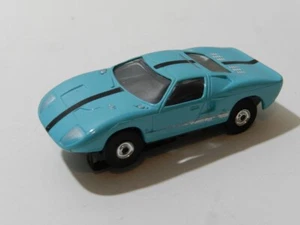 VINTAGE SLOT CAR- VINTAGE AURORA THUNDERJET FORD GT40 SLOT CAR- AQUA COLOR-#1374 - Picture 1 of 6