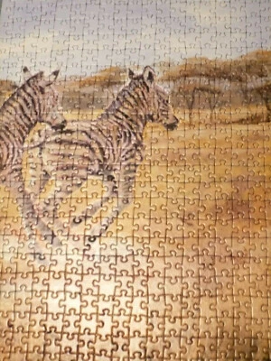 PUZZLE Triptychon Zebras, 2000 Teile - Bild 1 von 4