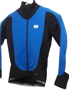 Sugoi RS Zero Men's Medium Full Zip L/S Cycling Jersey Blue & Black 13426 - Picture 1 of 17