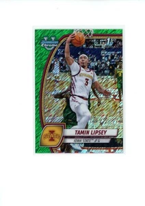 2024 Bowman U Chrome Tamin Lipsey #66 1st Bowman Green Shimmer Refractor Iowa St - Picture 1 of 2