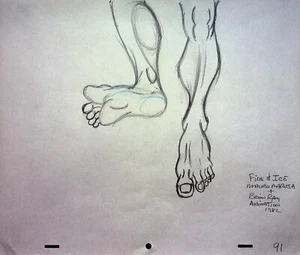 FIRE & ICE 1982 Brian RAY Signed Hand Drawn Production SUBHUMAN Pencil  #RB - Picture 1 of 2