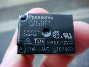 LOTTO 10 RELÈ PANASONIC JS1a-12V-F 12V SPST - 10A/125 VAC -- Nuovi e mai usati - Foto 1 di 12